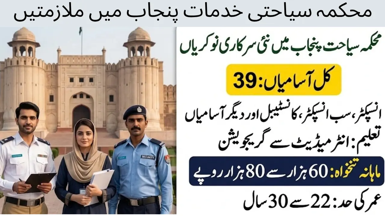 Department of Tourist Services Punjab Jobs