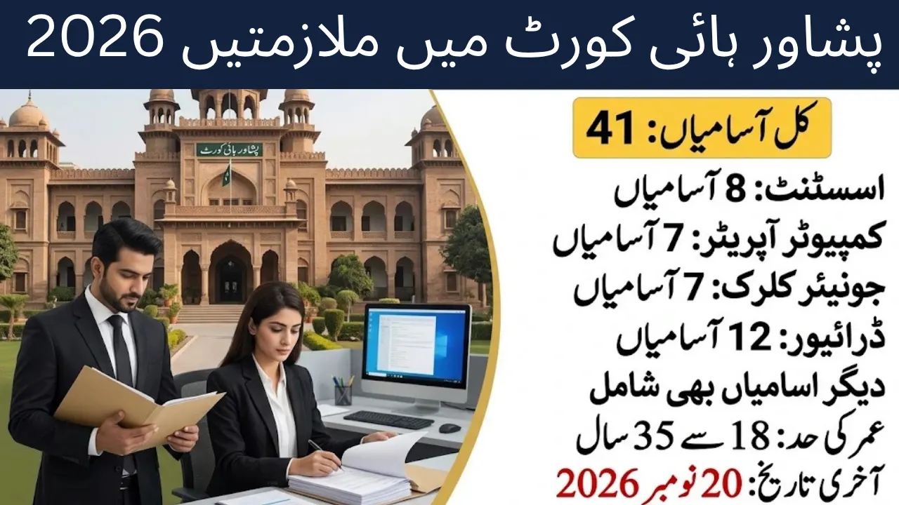 Peshawar High Court Jobs 2026
