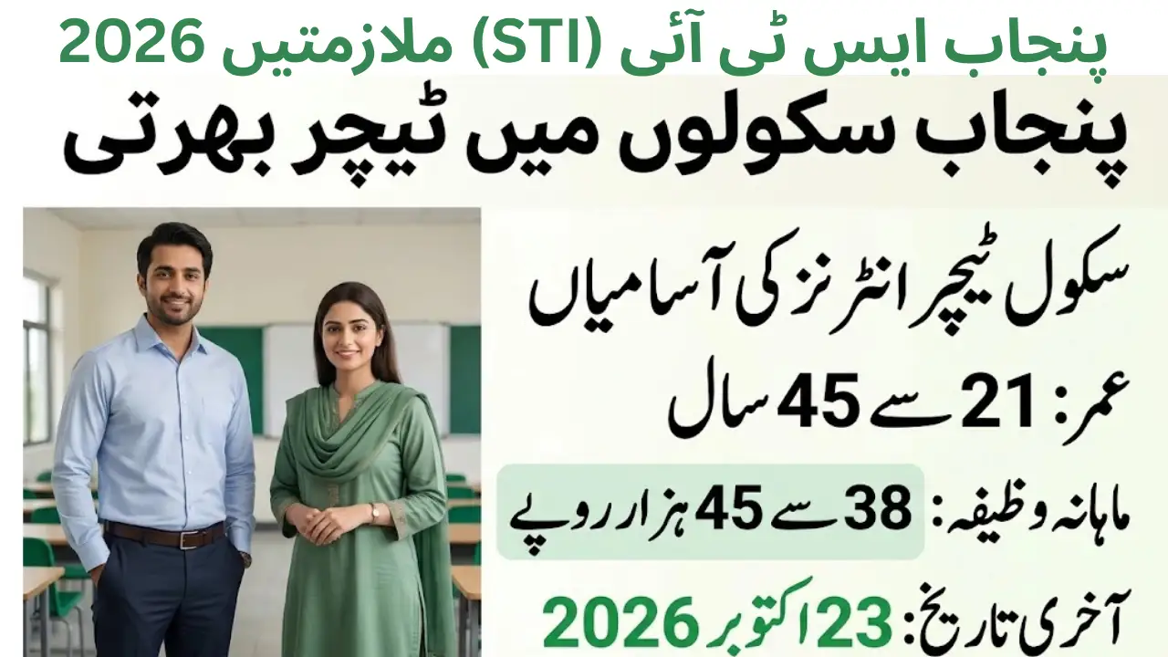 Punjab STI Jobs 2026